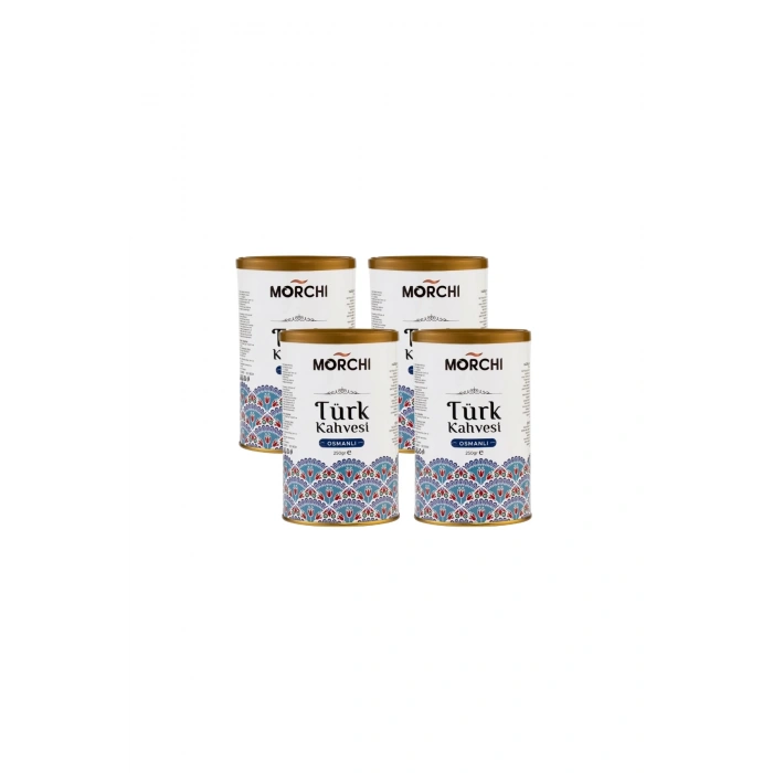 MORCHI OSMANLI TURK KAHVESİ 250 GR TENEKE 4 ADET