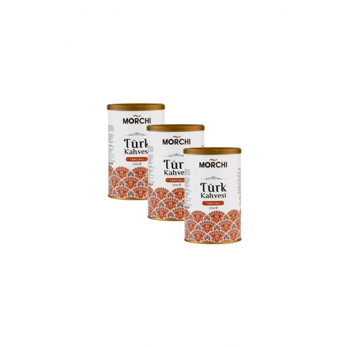 MORCHI TARÇINLI TURK KAHVESİ 250 GR TENEKE 3 ADET