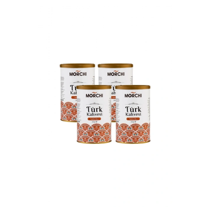 MORCHI TARÇINLI TURK KAHVESİ 250 GR TENEKE 4 ADET