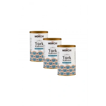 MORCHI DAMLA SAKIZLI TURK KAHVESİ 250 GR TENEKE 3 ADET