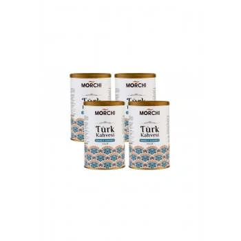 MORCHI DAMLA SAKIZLI TURK KAHVESİ 250 GR TENEKE 4 ADET