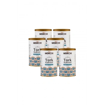 MORCHI DAMLA SAKIZLI TURK KAHVESİ 250 GR TENEKE 6 ADET