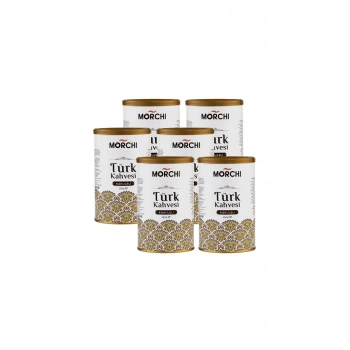 MORCHI KAKULELİ TURK KAHVESİ 250 GR TENEKE 6 ADET