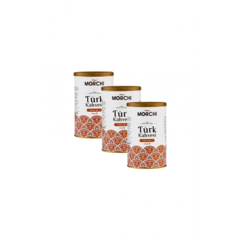 MORCHI TARÇINLI TURK KAHVESİ 250 GR TENEKE 3 ADET