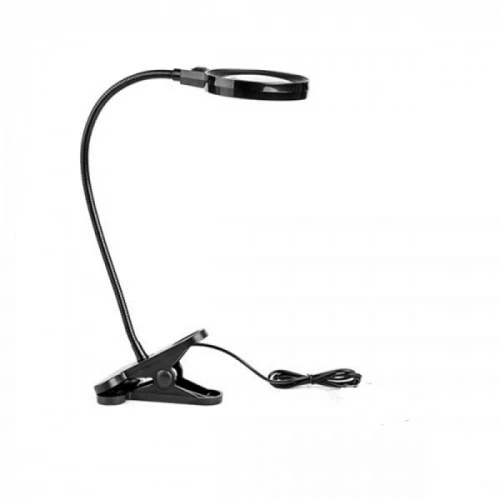 HEYF 12 Led Clipslı Işıklı Büyüteç,işıklı Masa Lambası Çalışma Lambası