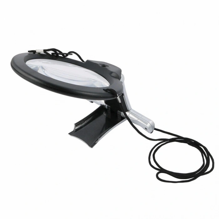 HEYF 2x 6x Led Eller Serbest,boyun Asılı,dıkış,okuma İçin En Uygun Büyüteç 11b1