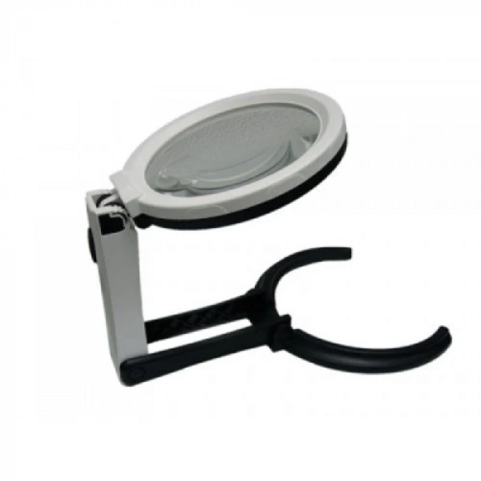 HEYF 2x5x120mm   10 Ledli  Masaüstü Büyüteç