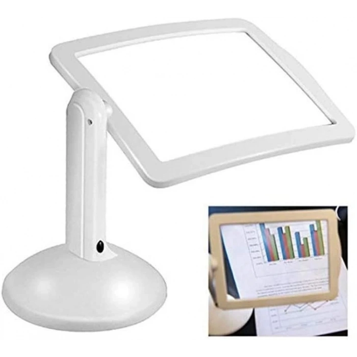 HEYF 3x  360 Derece Döndürme Ekranlı, Çok Fonksiyonlu Masaüstü Büyüteç 3x