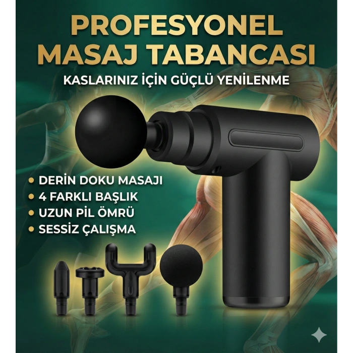 4 Başlıklı 6 Kademeli Titreşimli Şarjlı Mini Masaj Aleti