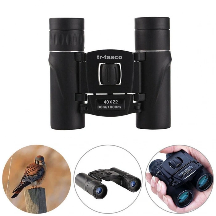 40x22 Cepte Taşımalı Kauçuk Kaplamalı Mini Dürbün  1000m/36m