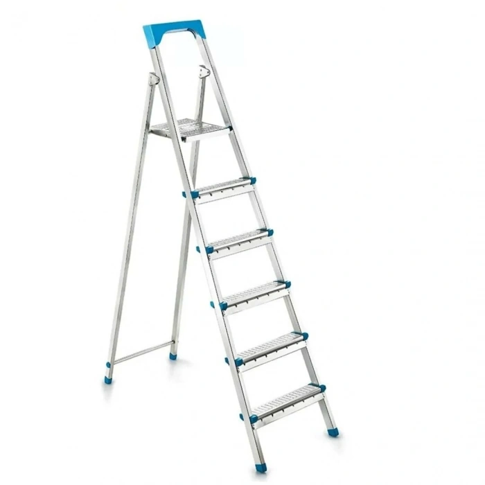 Perilla-11005 ( 5+1) Basamaklı Metal Merdiven ( Y: 125cm & 120kg.taşıma Kapasitesi )*1