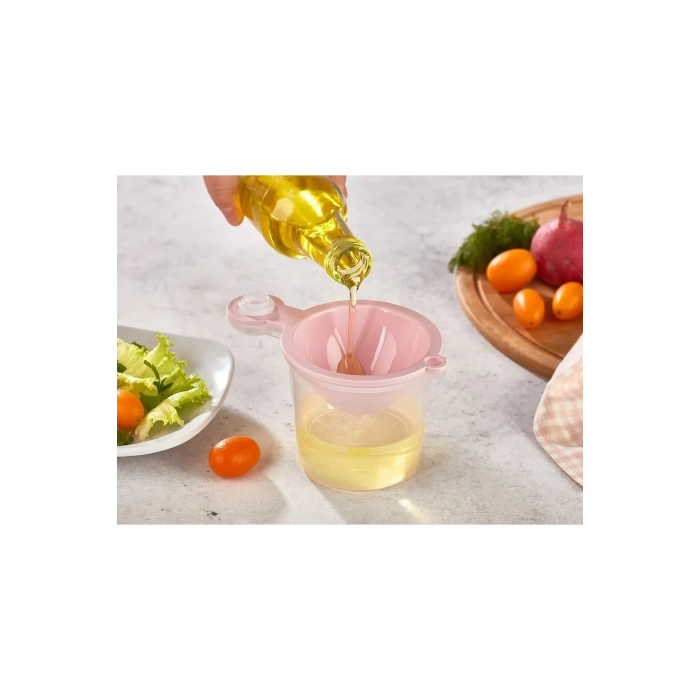 5 İn 1 Süzgeç - Huni - Limon Sıkacağı - Yumurta Akı Ayırıcı Hazneli Mutfak Aparatı