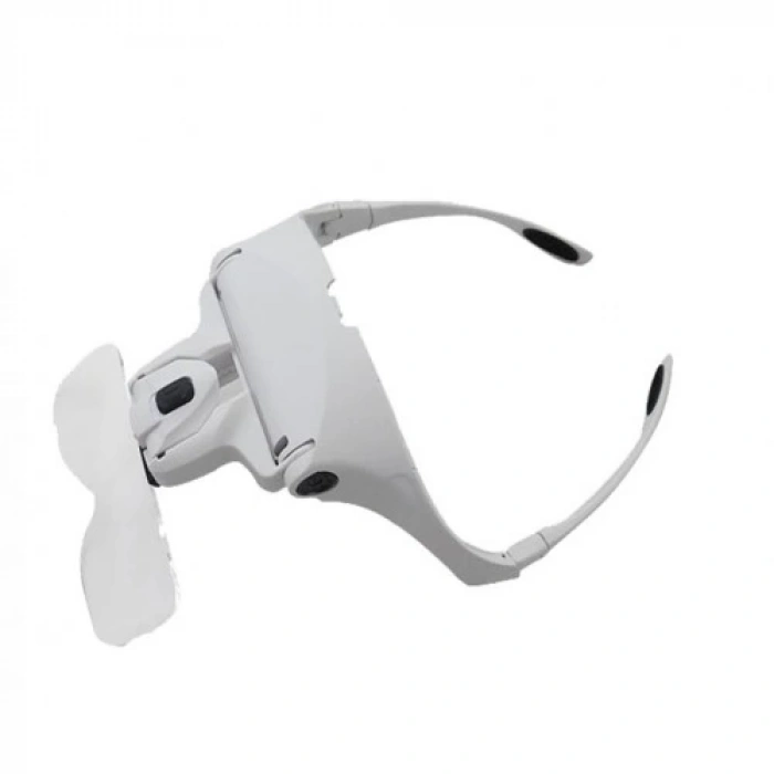 HEYF 5 Lens 1.0x3.5x, 2led Işıklı  Ile Ayarlanabilir Gözlük Büyüteç9892b2