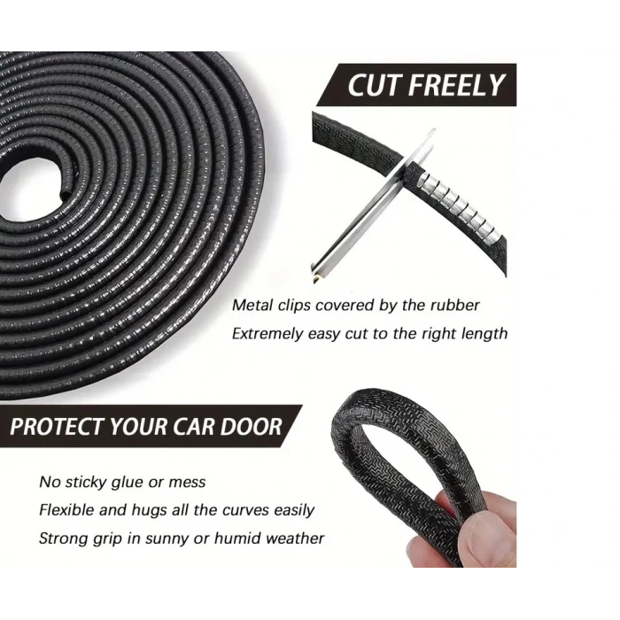 HEYF 5 Metrelik Araba Kapı Kenar Koruma Şeridi Rulosu