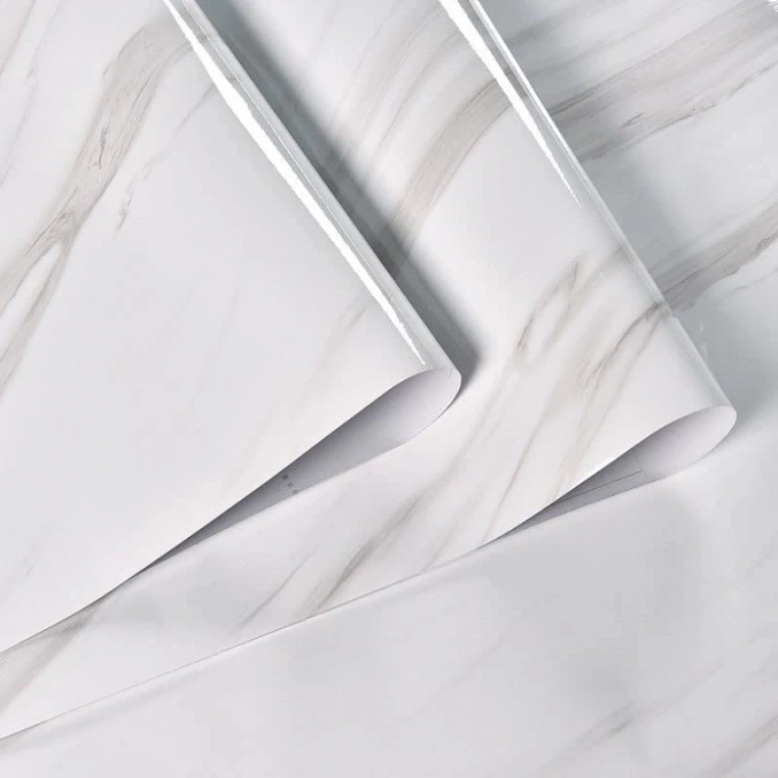 HEYF Açık Mermer Desenli Yapışkanlı Kaplama Kağıdı  Büyük Boy 5 Metre