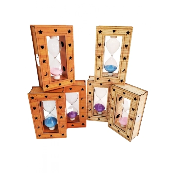 HEYF Ahşap Işıklı Kum Saati