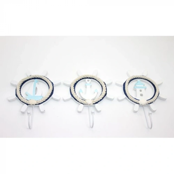 Ahşap Marin Dümenli Askılık