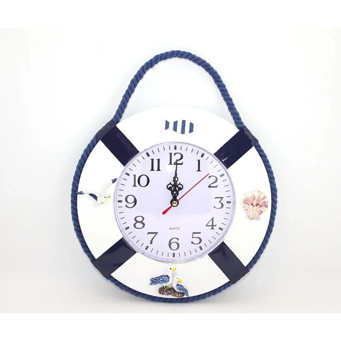 HEYF Ahşap Marin Duvara Asmalı Saat Alk2460