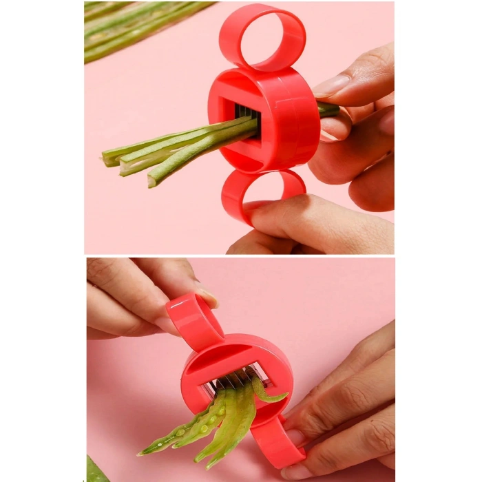 Ayarlanabilir Yeşil Fasulye Dilimleme Kesici Pratik Bamya Bakla Vs Parçalayıcı Dilimleyici