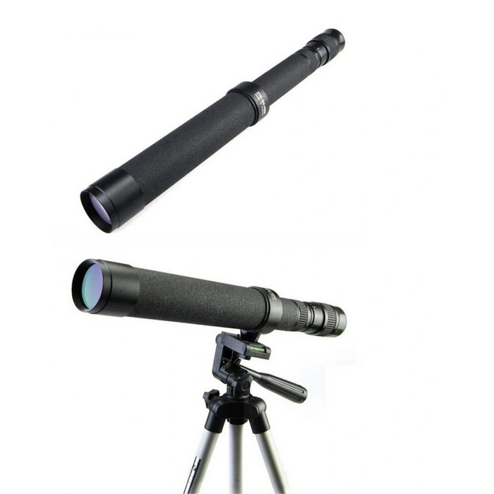 HEYF Baigish Zt824x40 Rus Model  Zoomlu ,deri Çantalı Tripot Bağlanan Tekli Dürbün