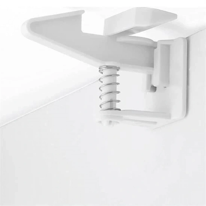 Bebek Çocuk Güvenliği Korumalı Yapışkan Çekmece Ve Dolap İçin Tutucu Gizli Güvenlik Kilidi