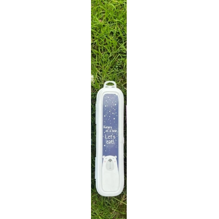 Beyaz Multi Renkli Kapaklı Kalemlik Kutusu -çanta İçi Saklama - Diş Fırçası - Makyaj Fırçası Kutu