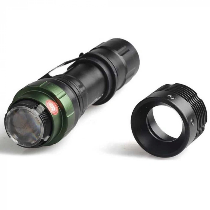 HEYF Black Wt-037-şarjlı Zoomlu Acil Durum Feneri