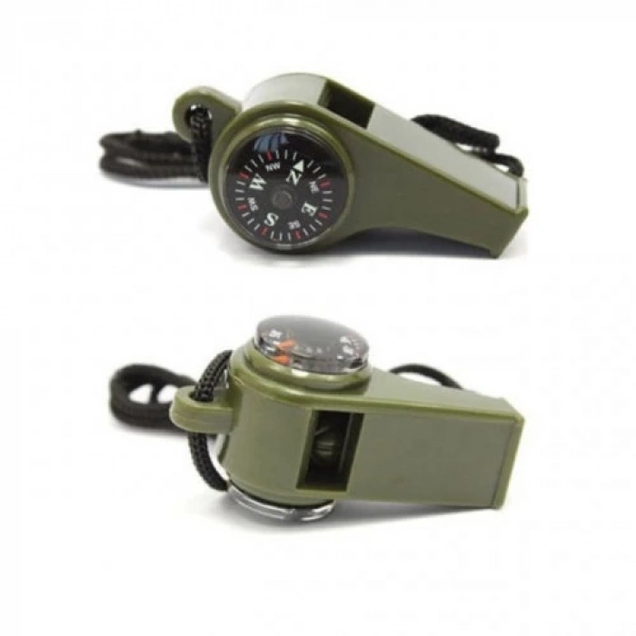 HEYF Çok Fonksiyonlu Düdük Pusula,  Kamp Termometre Acil Survival Dişli Düdük