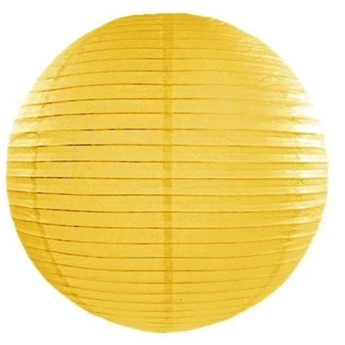 Dekoratif Çin Feneri – Kağıt Lamba - Sarı
