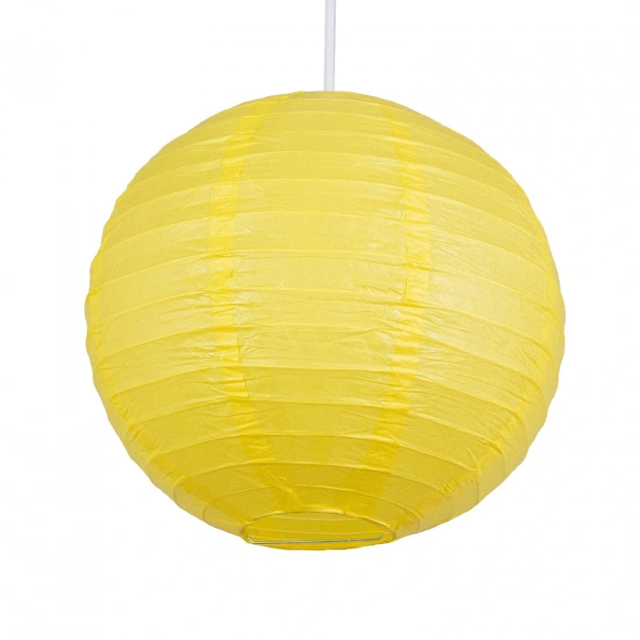 Dekoratif Çin Feneri – Kağıt Lamba - Sarı