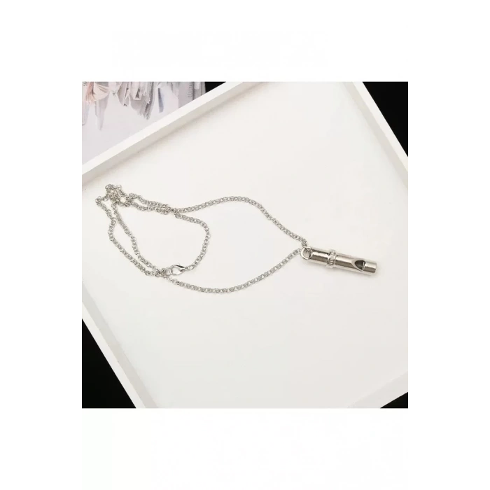 Deprem Düdüğü Çelik Kolye