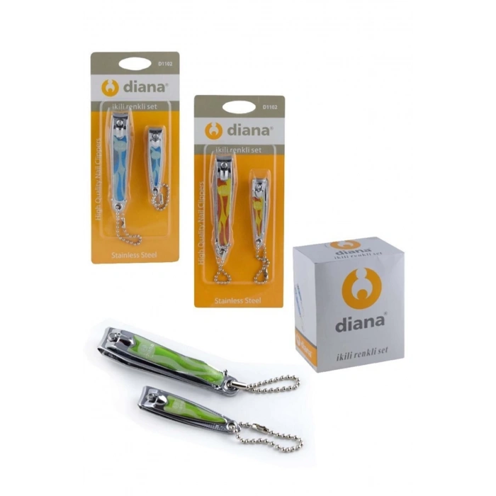 HEYF Diana 2 Li Renkli Vakumlu Tırnak Makası