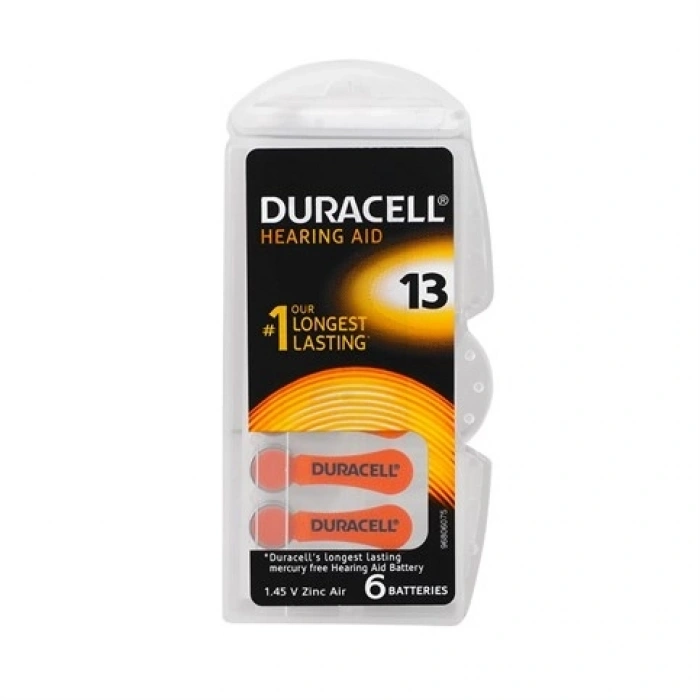 Duracell 13 Numara İşitme Cihazı Pili 6lı Paket
