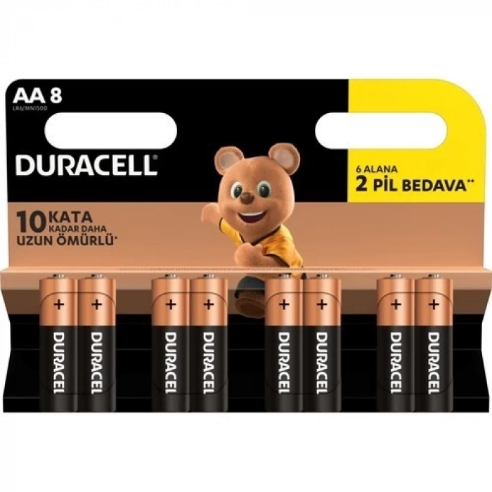 heyf Duracell 8li AA Kalem Pil