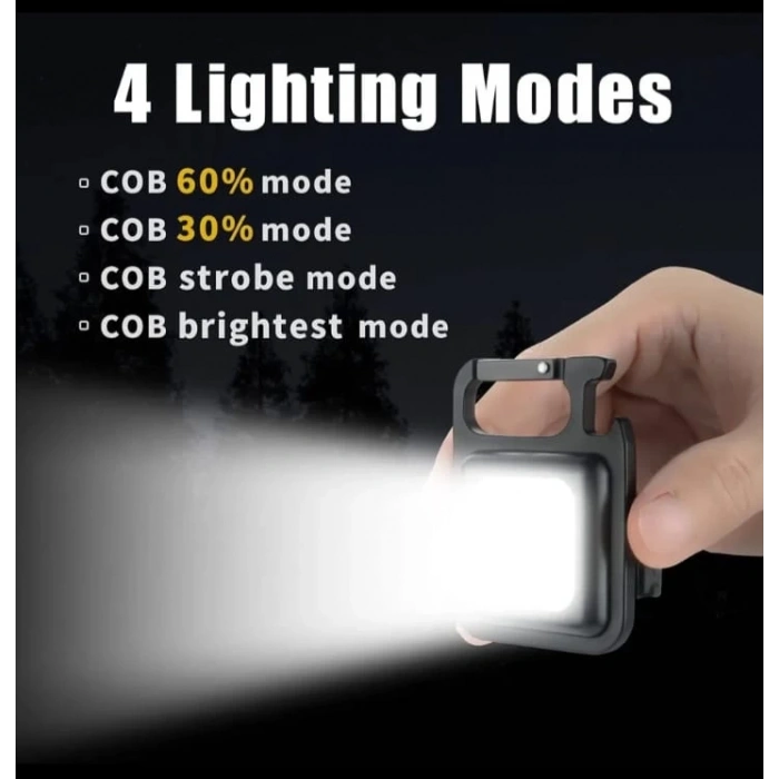 HEYF F.20a Mıknatıslı Kamp Feneri El Feneri 800 Lümen 30 Cob