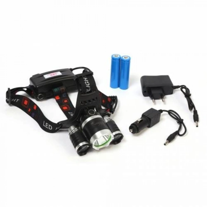 F.b.ı Br-5000 T6 5000 Lm 3xcree Xml-t6+2r5 Led Kafa Feneri