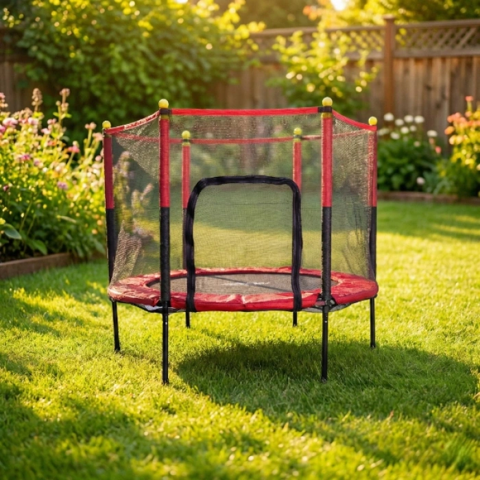 Fileli 140 cm Büyük Boy Trambolin