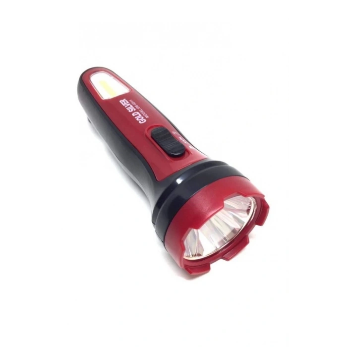 HEYF Gold Sılver Gs-4511 1 Watt+1 Watt Cob Ledli Şarjlı El Feneri