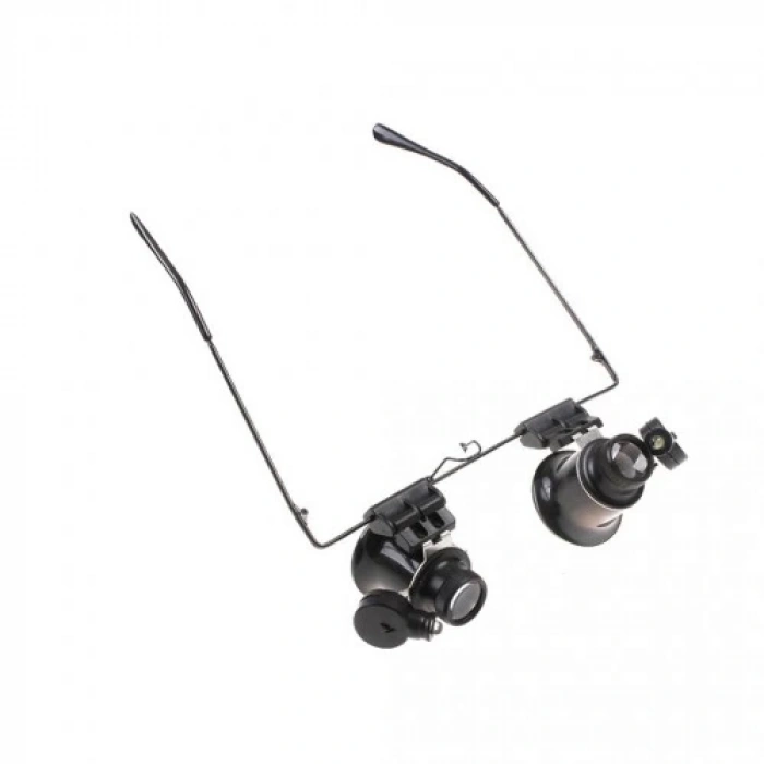 HEYF Gözlük Model Çıft Led Aydınlatma ,saat Onarımı Için Harika Büyüteç