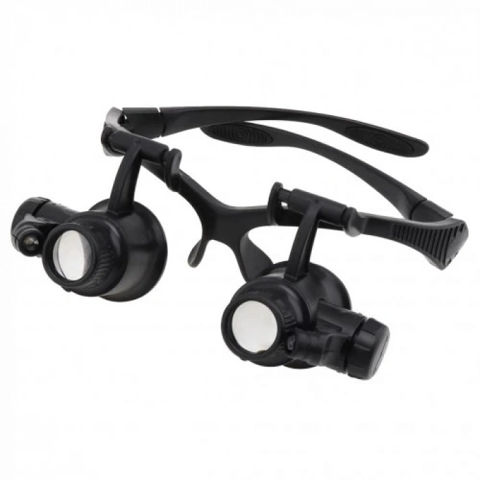 HEYF Gözlük Modeli 10x 15x 20x 25x Lens,2led Işıklı,büyüteç