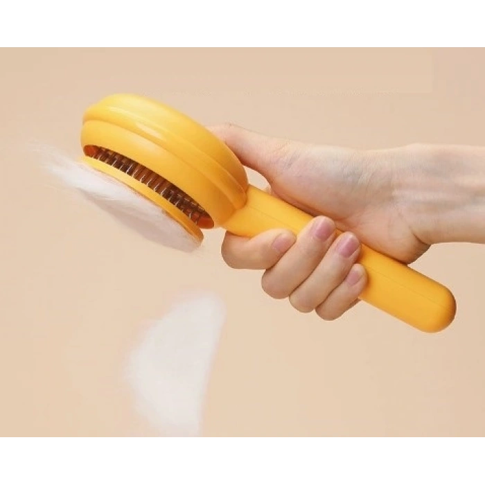 Hamburger Şekilli Otomatik Temizlenen Evcil Hayvan Tarağı