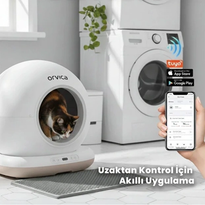 HD Kameralı Akıllı Kedi Tuvaleti