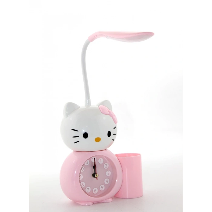 HEYF Hello Kitty Masa Lambası Saat Ve Kalemlik Alk2584