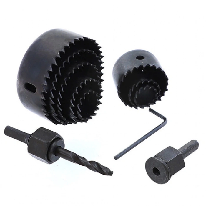 HEYF 11 Parça Panç Seti Ağaç Kesme Testere Matkap Ucu Takımı Alçıpan Tavan Kesme