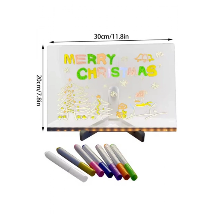 HEYF 12 Inc Led Işıklı Çizim Tahtası Ayarlanabilir Stant Ve Kalemleri İle