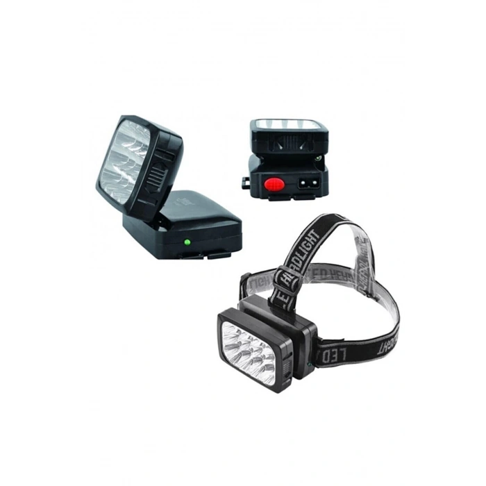 HEYF 12 Ledli Şarjlı Kafa Lambası Power Ledli Kafa Feneri Tepe Lambası
