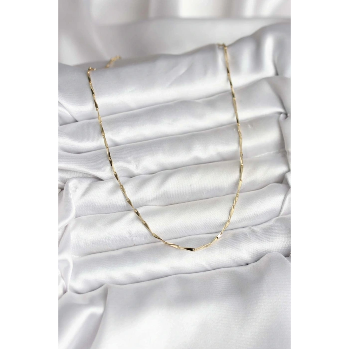 HEYF 14K Gold Renk Kaplama CM Kadın Kolye