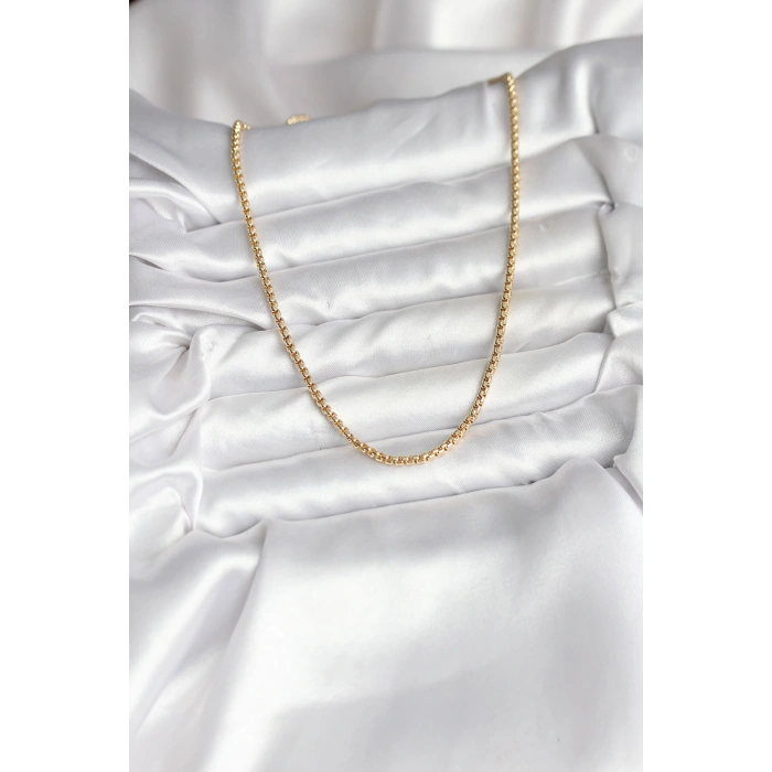 HEYF 14K Gold Renk Kaplama Zincir Model CM Kadın Kolye