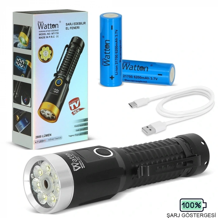 HEYF 2800 Lümen Özel Seri Yeşil Lazer Özellikli Mıknatıslı  Wt-735