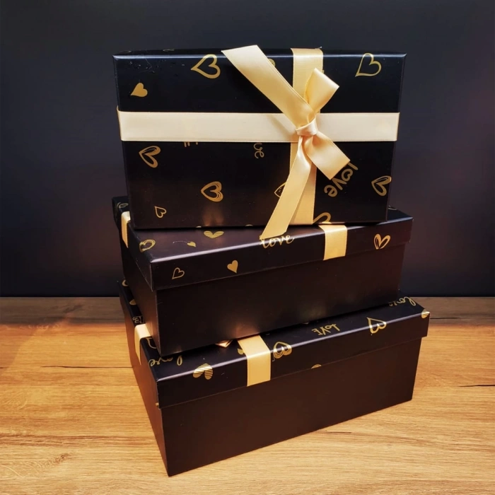 HEYF 3&039lü Dikdörtgen Hediye Kutusu